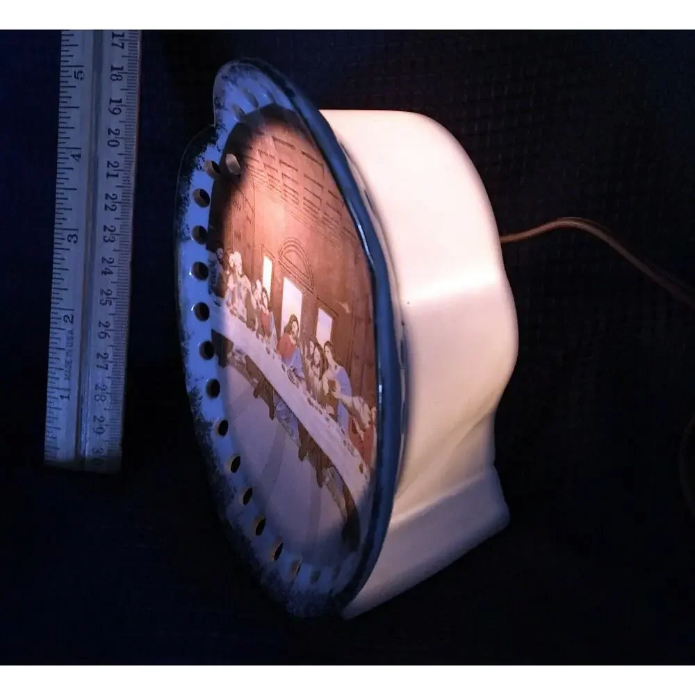 Vintage Mid-Century Lipper & Mann “The Last Supper” Ceramic mantle Night Light